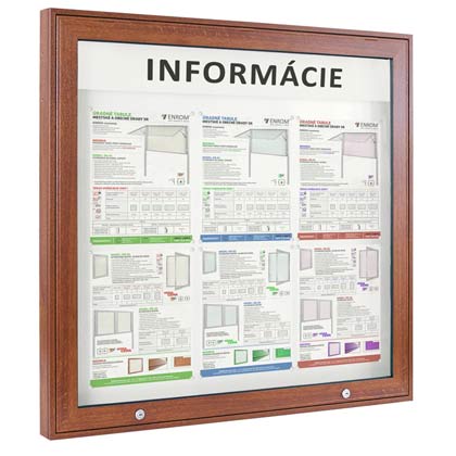 Informačné tabule, úradné tabule, reklamné vitríny